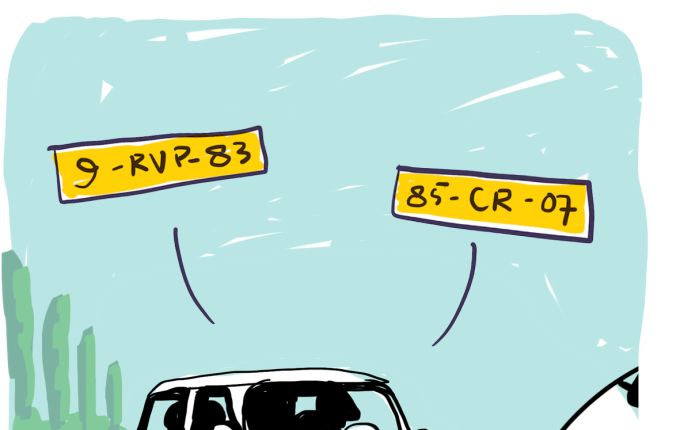 Taalspelletjes in de auto