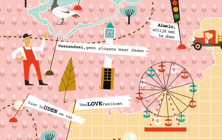 Iedere stad een slogan