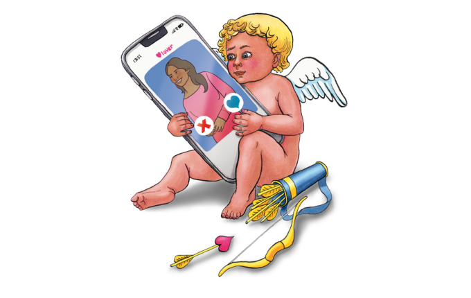 Swipen voor een kwarrel